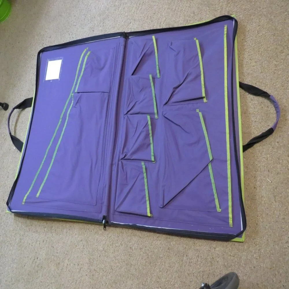 Purple Portfolio Art Storage BAG for Posters with pockets 5 LBS EMPTY
